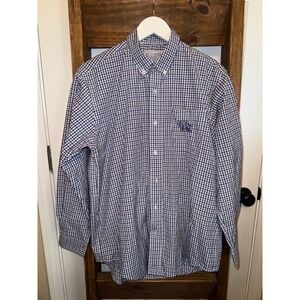 Campus Specialties Mens UK Kentucky Wildcats Gingham Button Down Shirt Size M